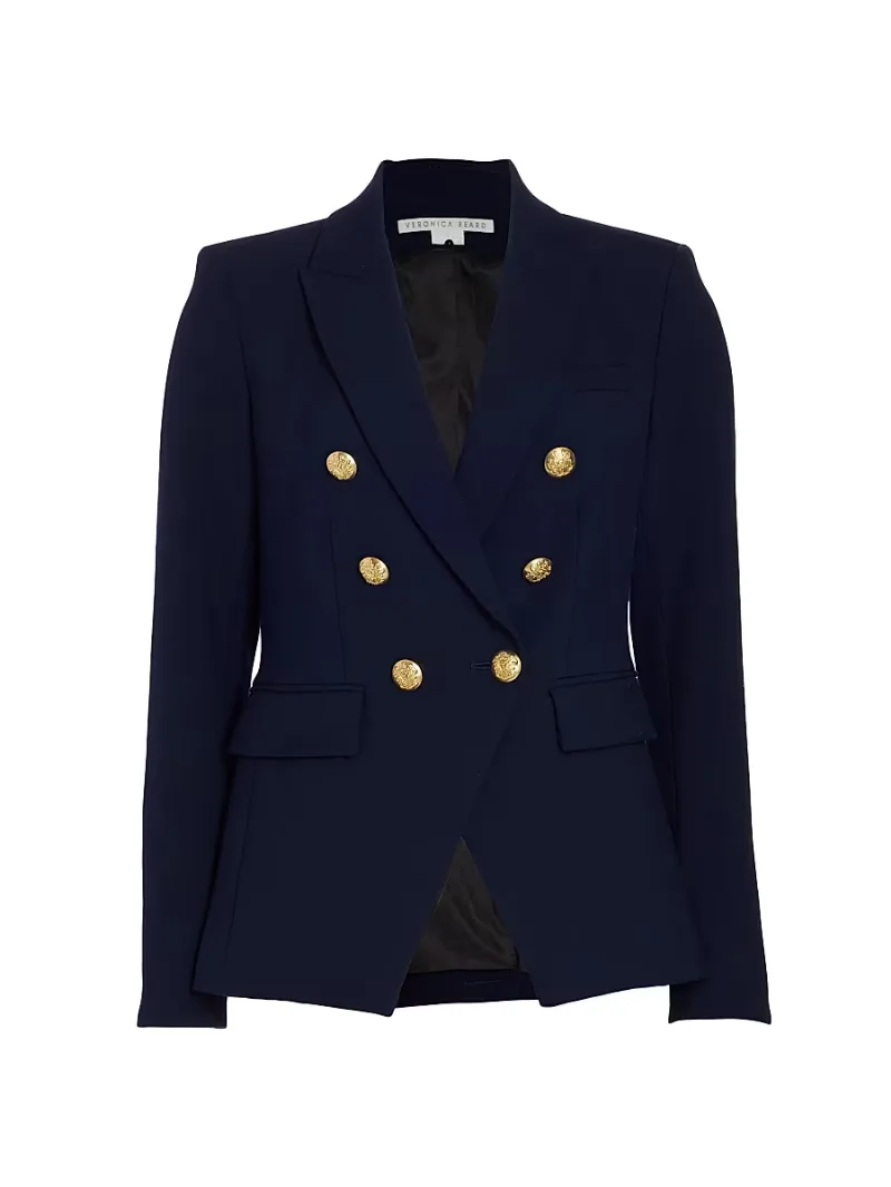 Veronica Beard Women's Miller Dickey Jacket - Navy - Size 4