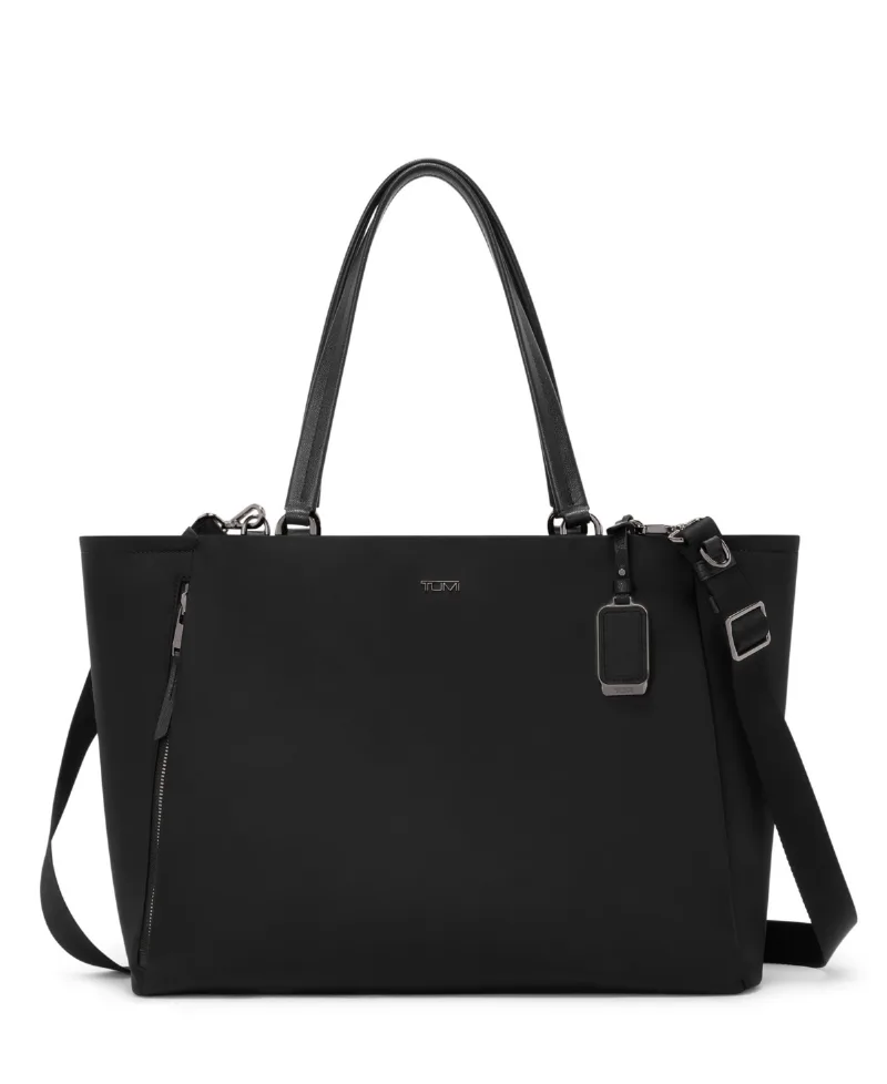 Tumi Voyageur Valetta Large Tote - Black, Gunmetal