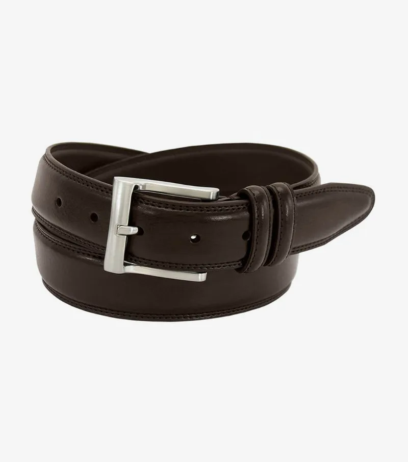 Florsheim Shoes Martin XL Pebble Grain Leather Belt Brown Size 52