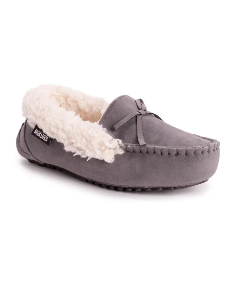 Muk Luks Women's Jaylah Slippers - Light grey