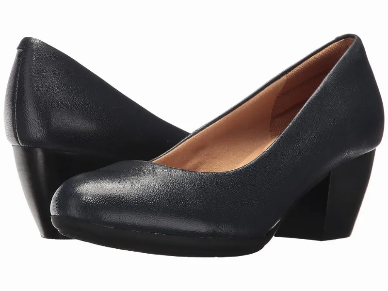 Comfortiva Amora (Peacoat Navy River Leather) High Heels