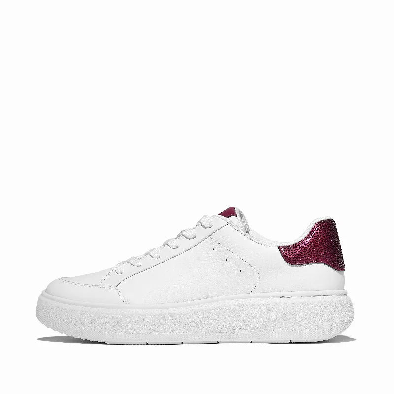 RTG Sequin-Backtab Leather Sneakers