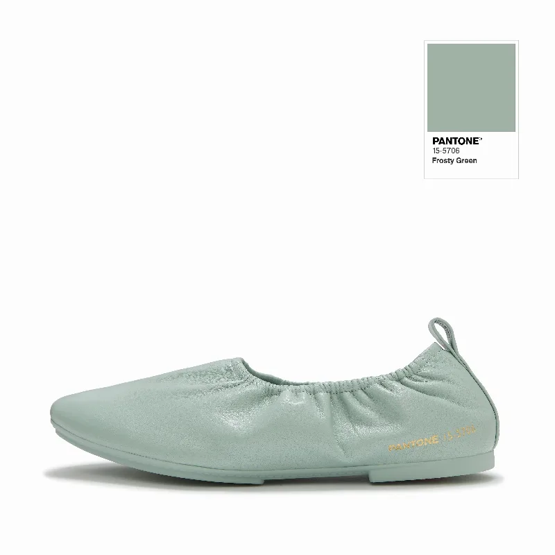 DELICATO PANTONE Poise Leather Ballerinas
