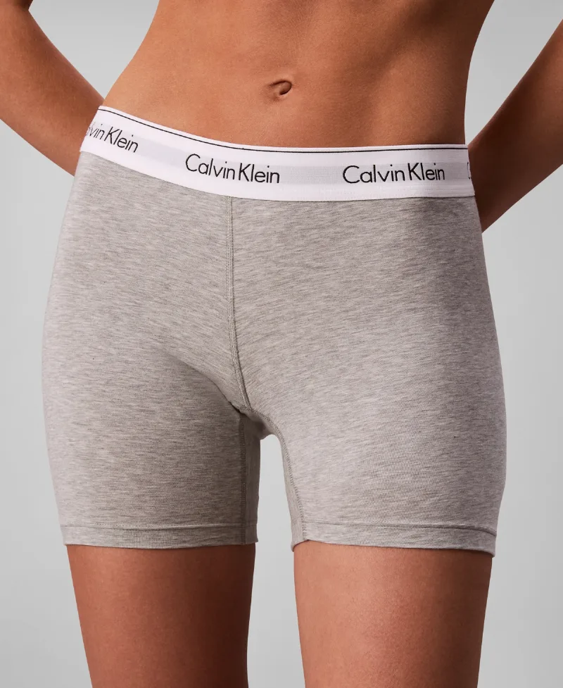 Calvin Klein Women's Icon Cotton-Modal Boxer Brief QF8528 - Heather