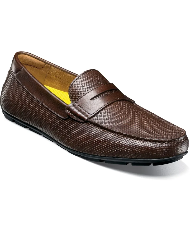 Florsheim Men's Motor Moc Toe Penny Driving Loafer - Brown