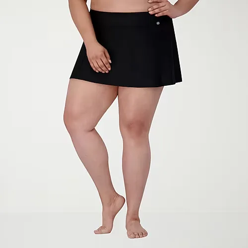 ZeroXposur Womens Plus Swim Shorts, 1x, Black