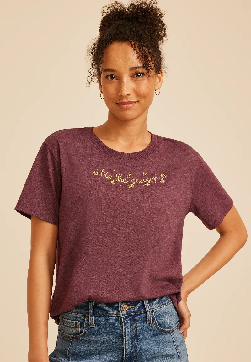 Maurices Women's Tis The Season Vintage Fit Graphic Tee