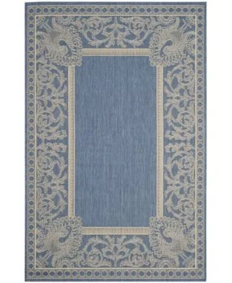 Safavieh Courtyard Cy2965 Blue Natural Outdoor Area Rug Collection