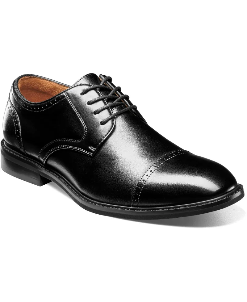 Stacy Adams Men's Bailey Almond Toe Oxford Shoes - Black