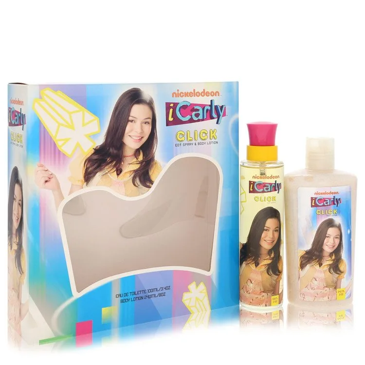 Icarly Click for Women, Gift Set (3.4 oz EDT Spray + 8 oz Body Lotion)