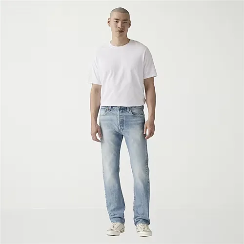 Levi's Mens 501 Regular Fit Straight Leg Jean, 32 32, Blue