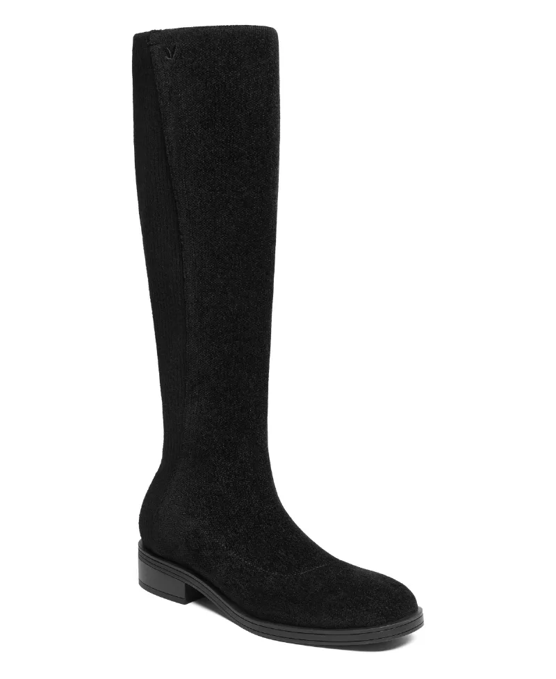 Vivaia Aida Square-Toe Knee-High Boots - Black