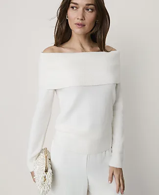 Ann Taylor Off-The-Shoulder Sweater