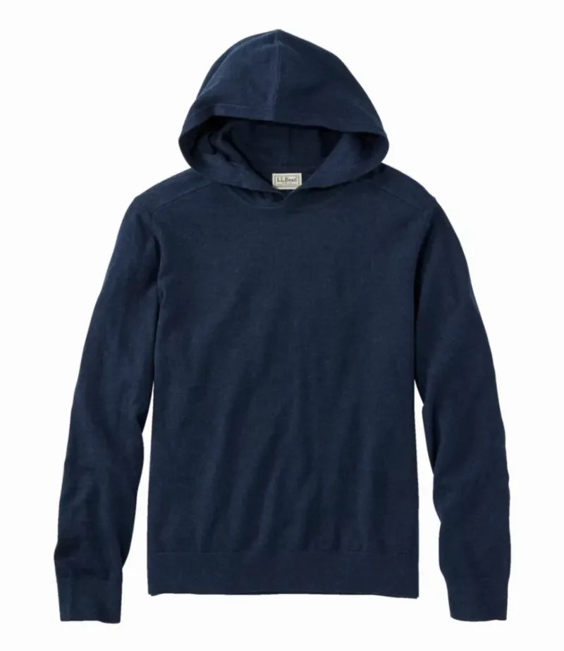 L.L.Bean Men's All Seasons Cotton Blend Sweater, Hoodie Classic Navy Heather XXXL, Nylon Blend Cotton L. L.Bean