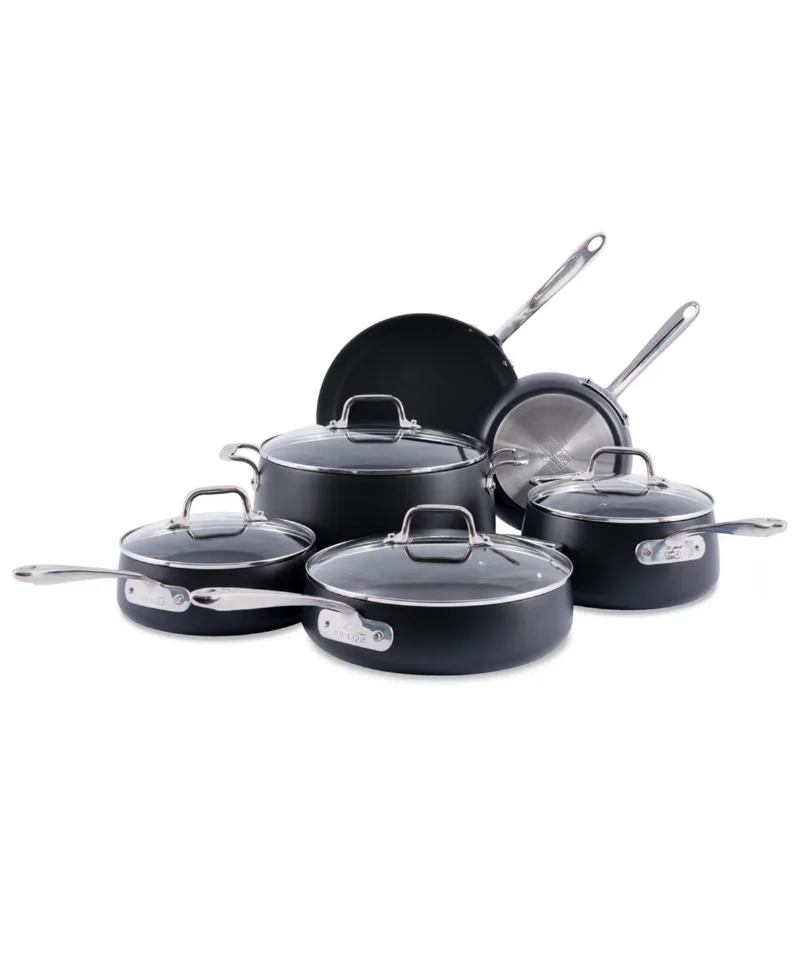All-Clad HA1 Expert 10-Piece Nonstick Cookware Set - Black