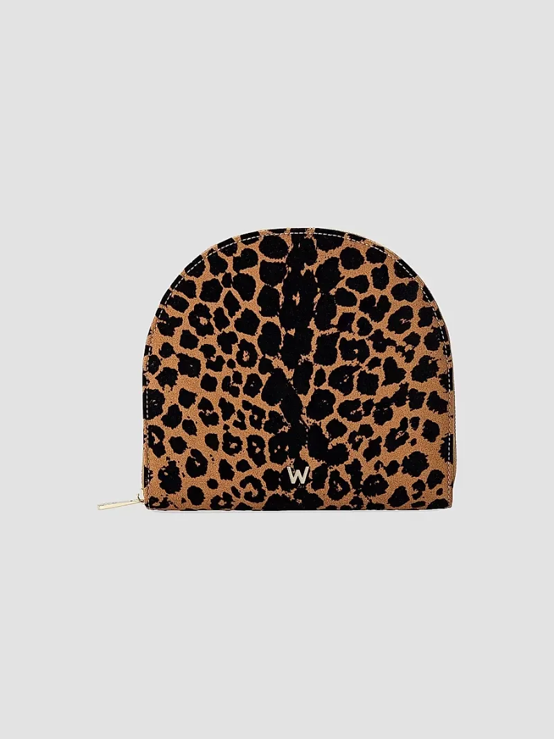 Wolf Designs Savanna Leopard Jewelry Port - Tan Black