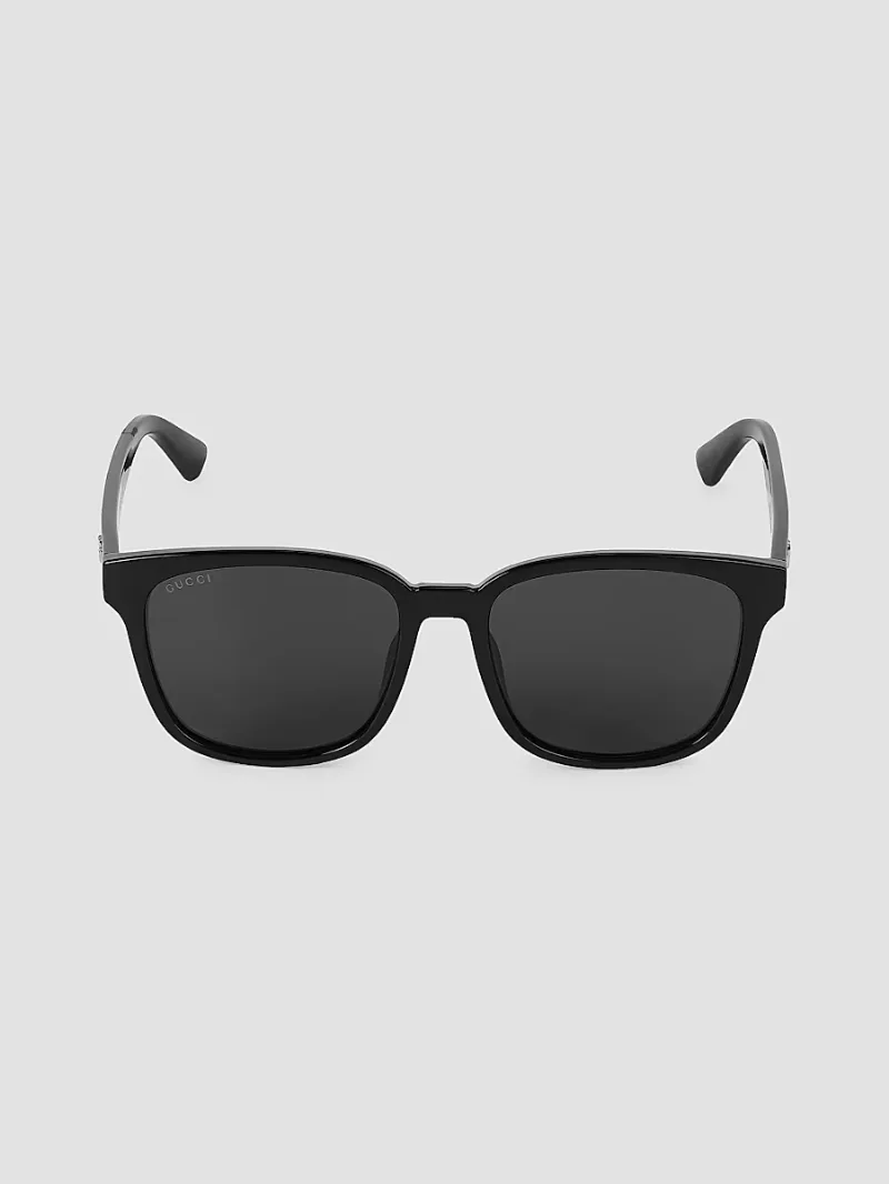 Gucci Men's 56MM Square Sunglasses - Black