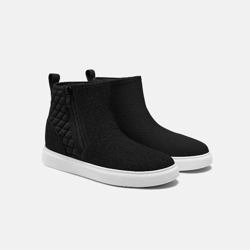 VIVAIA Round-Toe Hidden Wedge Sneakers (Casey)|BLACK|EU 41