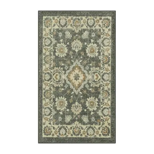 Maples Persian Gray Border Indoor Rectangular Accent Rug, One Size, Gray