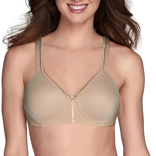 Vanity Fair Body Caress Wireless Bra - 72335, B, Beige