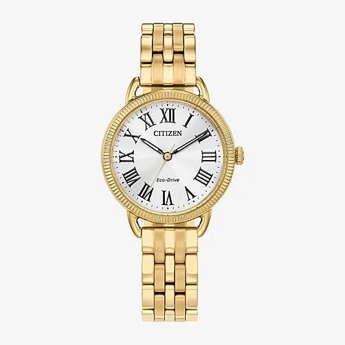 Citizen Dress/Classic Womens Gold Tone Stainless Steel Bracelet Watch Em1052-51a, One Size