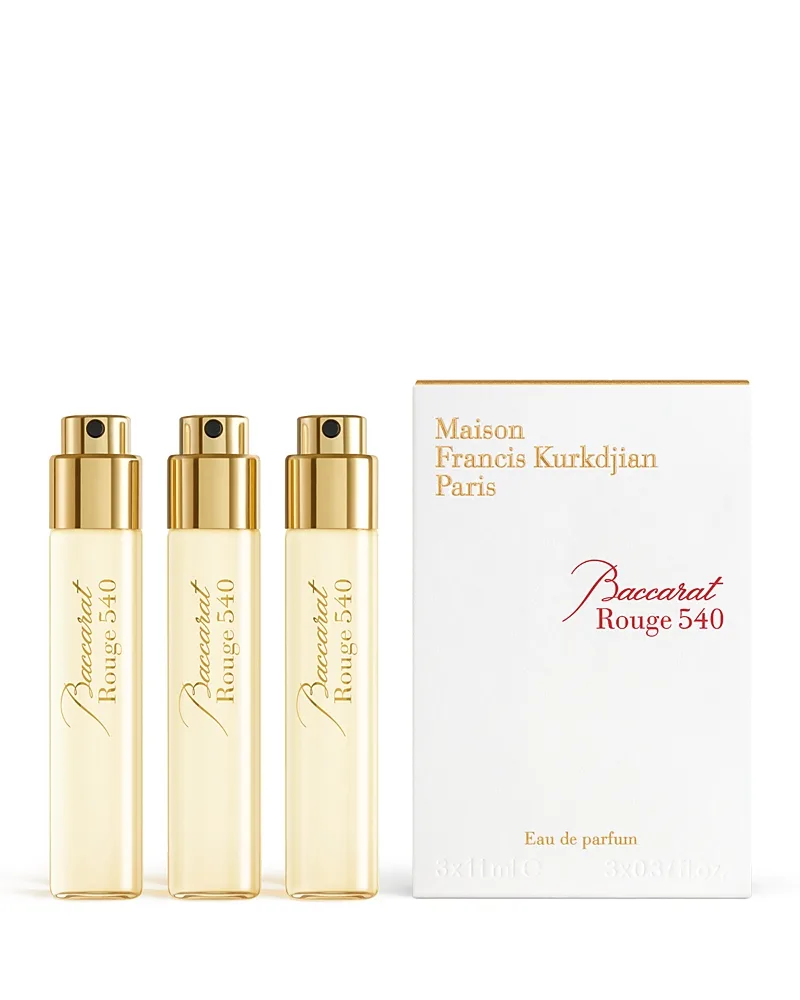 Maison Francis Kurkdjian Baccarat Rouge 540 by Maison Francis EAU DE PARFUM SPRAY 0.37 OZ MINI X 3 for UNISEX