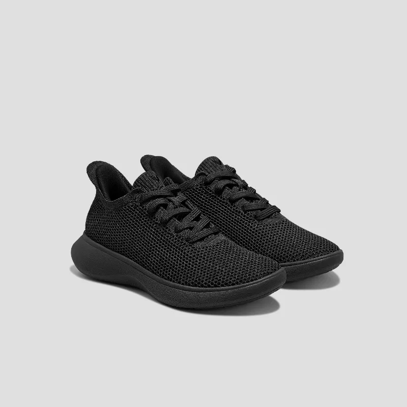VIVAIA Unisex Sneaker Sliders (Urban) - Mesh|SOLID BLACK|EU 35
