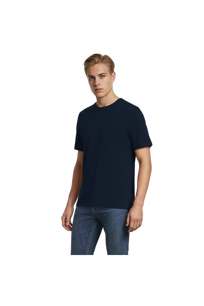 Men's Short Sleeve Super Tee - Lands' End - Blue - L