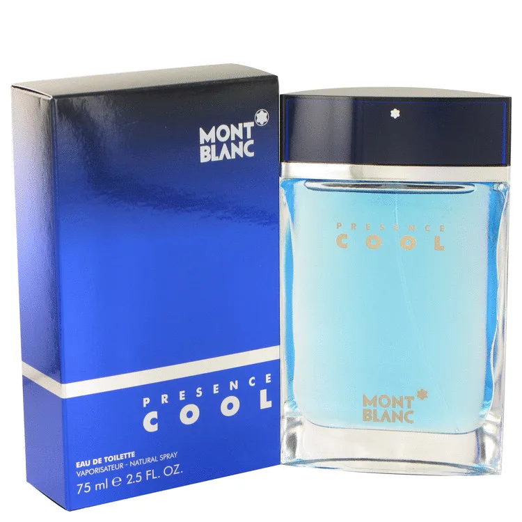 Presence Cool Cologne by Mont Blanc 2.5 oz EDT Spray for Men