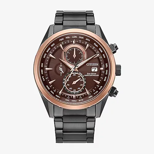 Citizen Mens Gray Stainless Steel Bracelet Watch At8267-51x, One Size