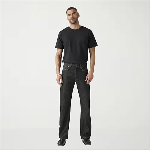 Levi's Mens 501 Regular Fit Straight Leg Jean, 31 32, Black