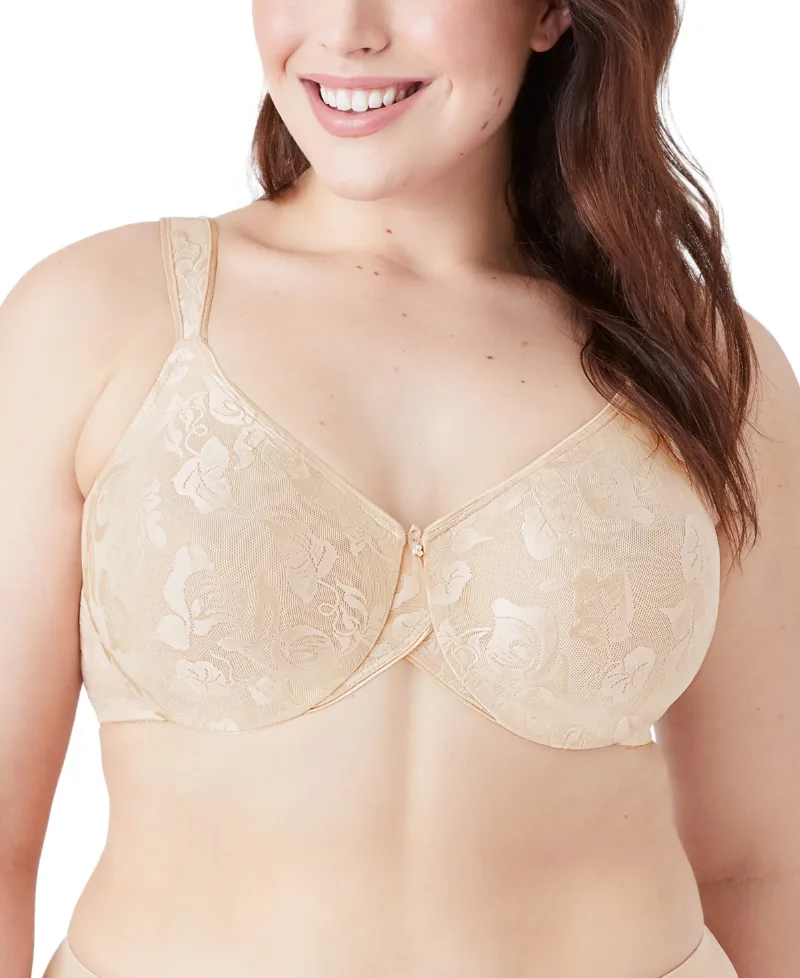 Wacoal Women's Awareness Full Figure Seamless Underwire Bra 85567, Up To I Cup - Sand (Nude 5)