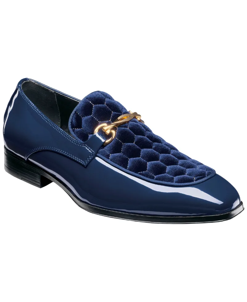 Stacy Adams Men's Sprague Moc-Toe Shoe - Navy