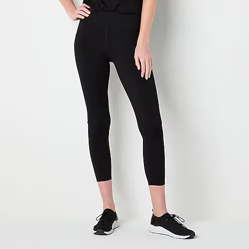 Xersion EverRestore Womens High Rise 7/8 Ankle Legging, Small, Black