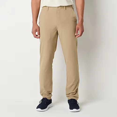 Xersion Mens Straight Regular Fit Golf Pant, 34 32, Beige