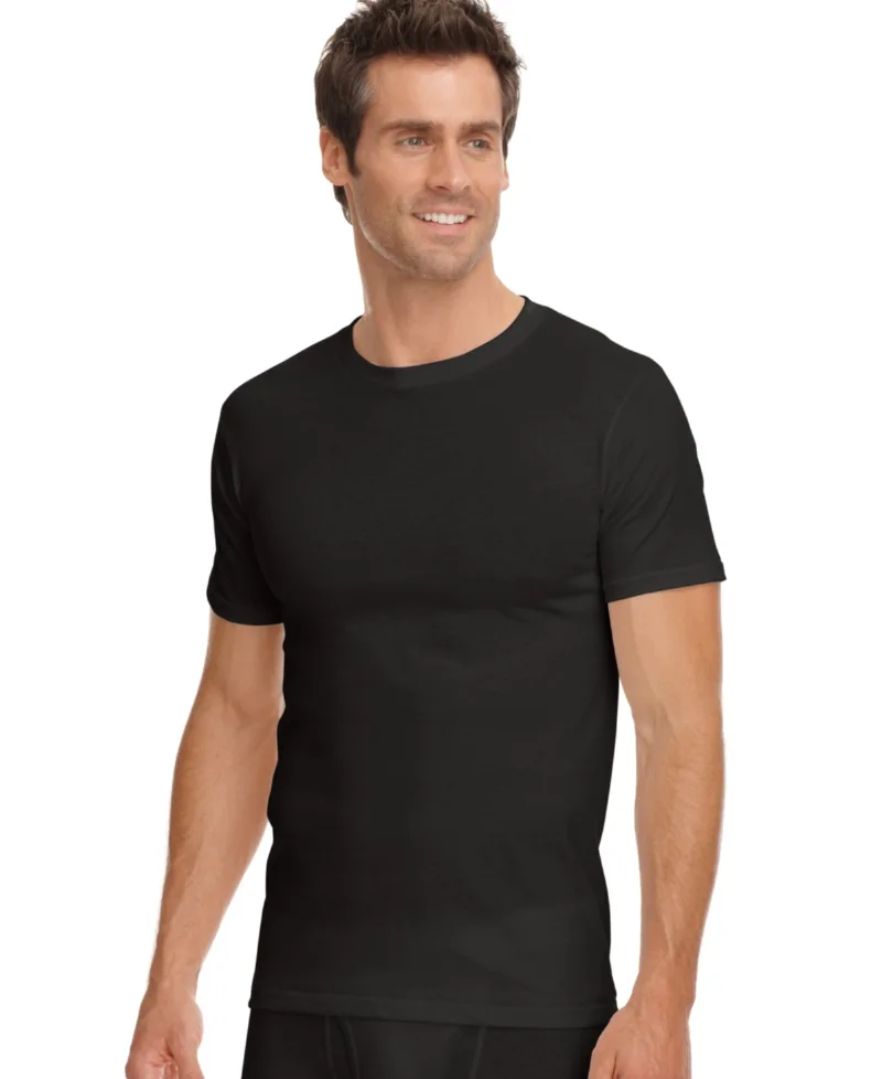 Jockey Men's 3-Pack Classic Collection Tag-less Undershirts - Black