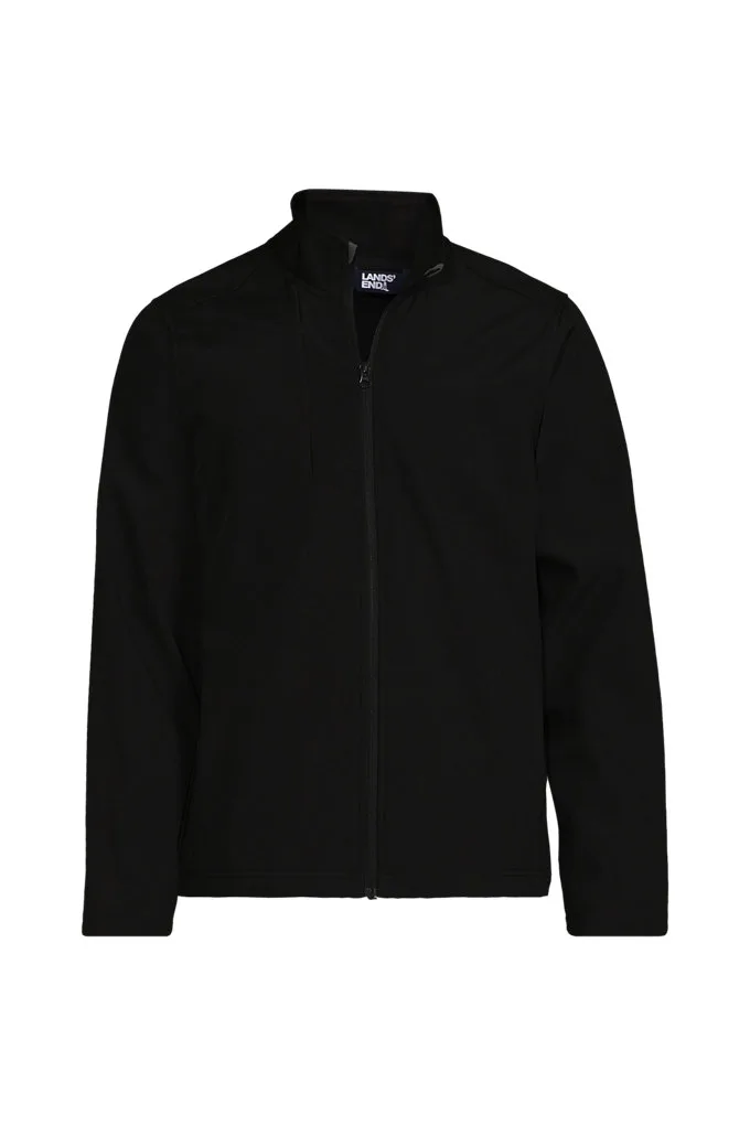 Men's Soft Shell Jacket - Lands' End - Black - L