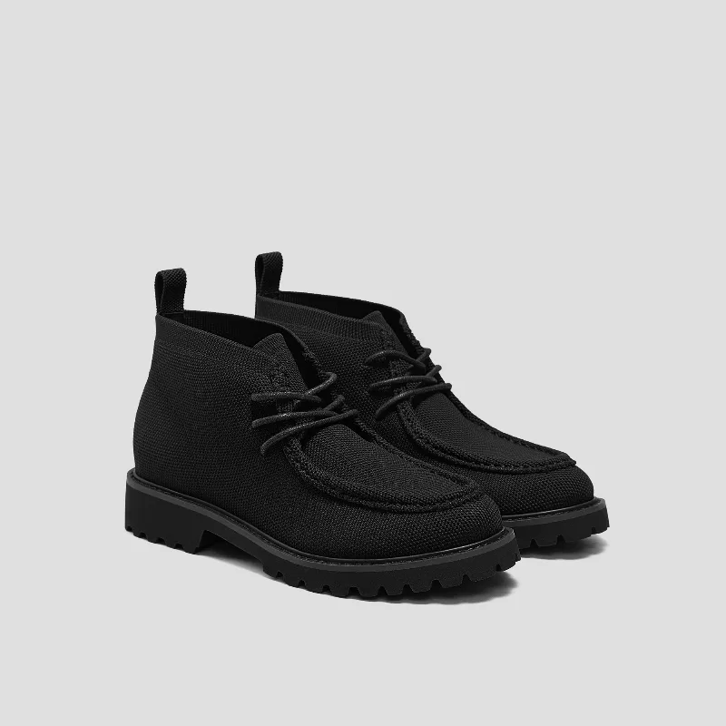 VIVAIA Round-Toe Lug Sole Ankle Boots (Francis)|BLACK|US 10.5