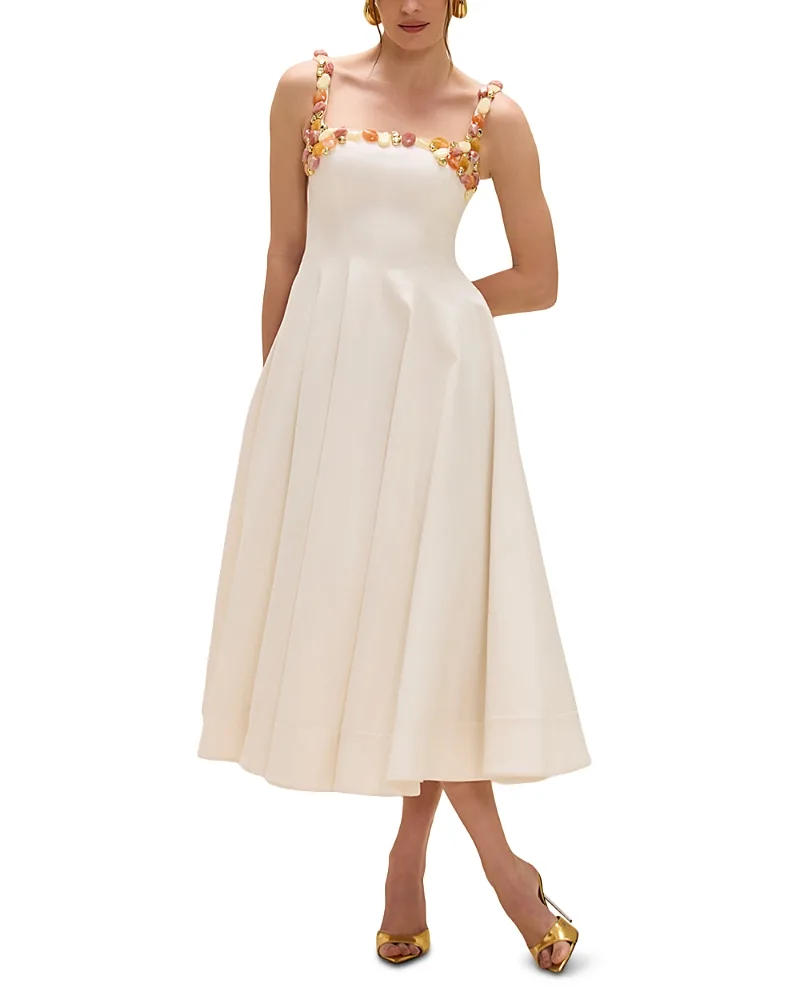 PatBO Gabriela Embellished Midi Dress