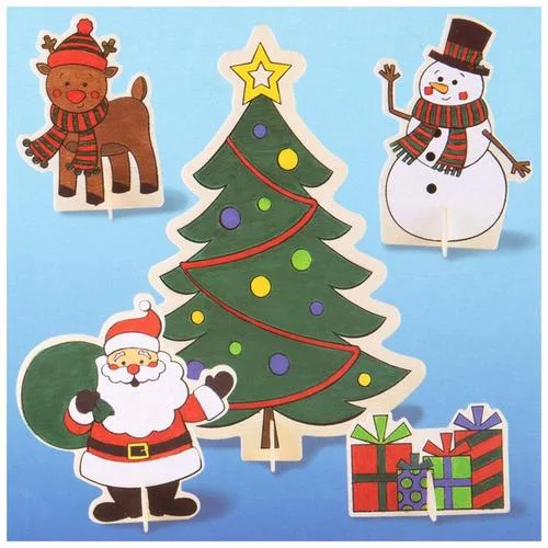 Holiday Characters Wood Craft Kit