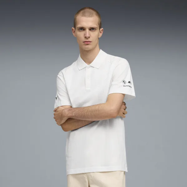 Playera PUMA Camisa Polo Bmw M Motorsport Sportswear para Hombre en Talle Mediana White