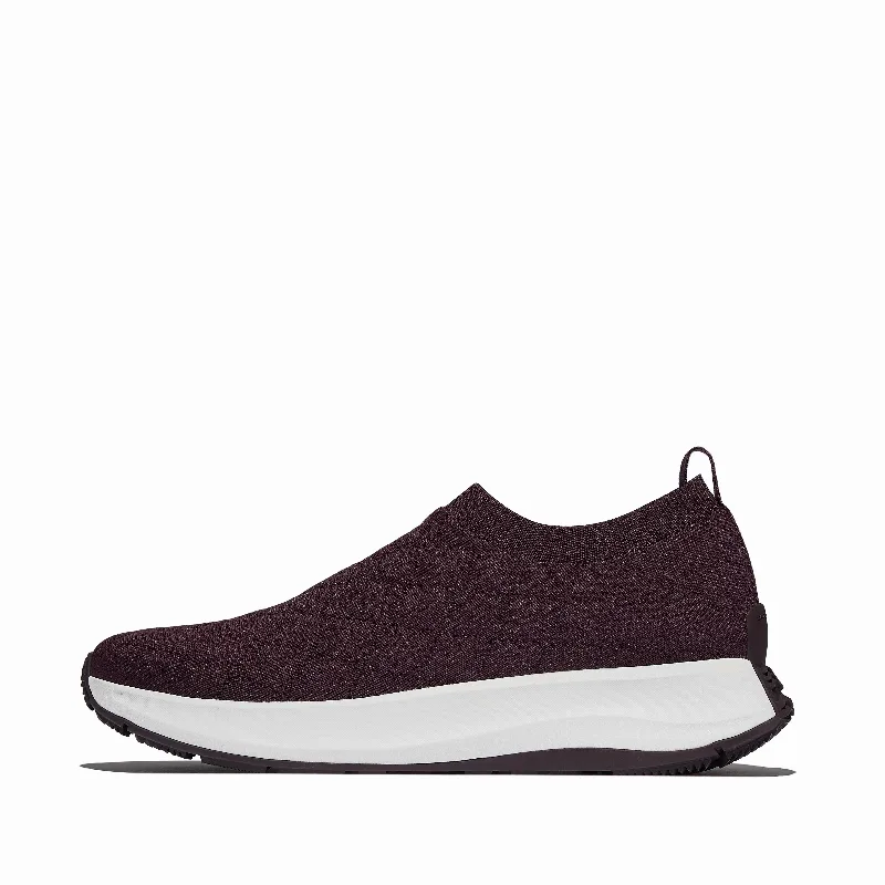 F-MODE Flow Quilted-Knit Slip-On Sneakers