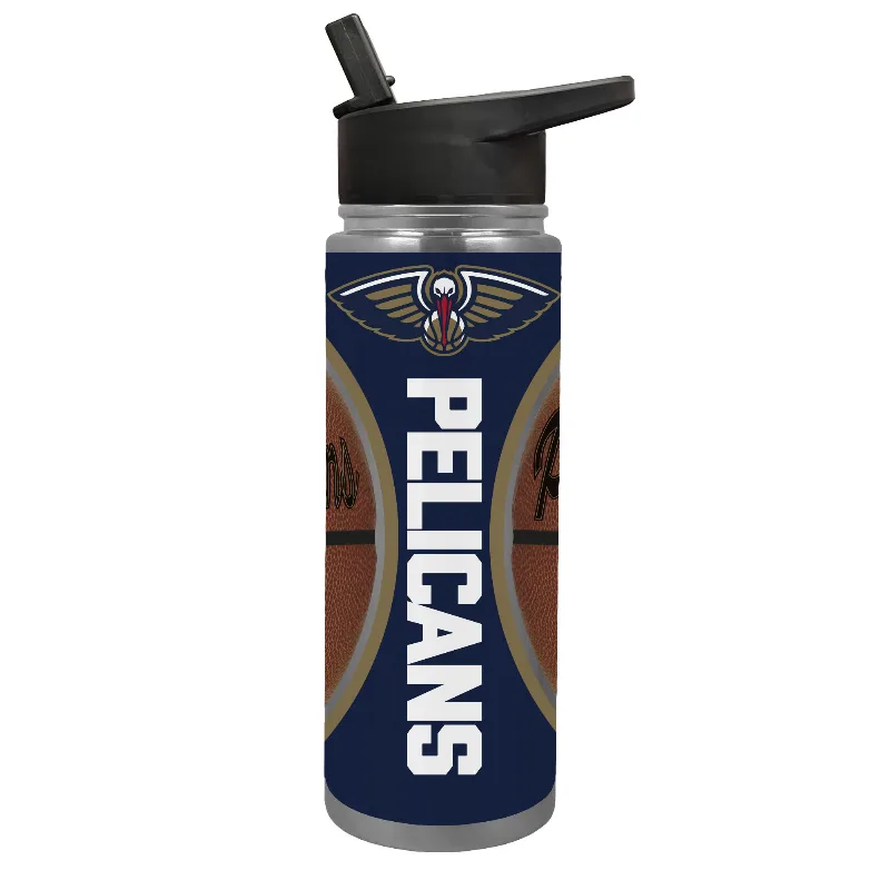 Great American Products New Orleans Pelicans 24oz. Jr. Thirst Game Ball Hydration Bottle
