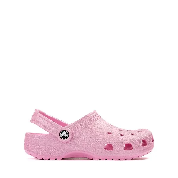 Crocs Classic Glitter Clog - Little Kid / Big Kid - Pink Tweed