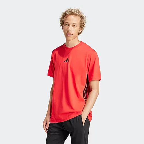 adidas Mens Crew Neck Short Sleeve Active Big and Tall T-Shirt, 4x-large, Red
