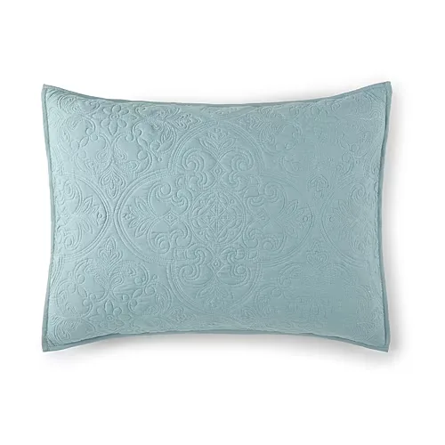 Home Expressions Harper Pillow Sham, One Size, Blue