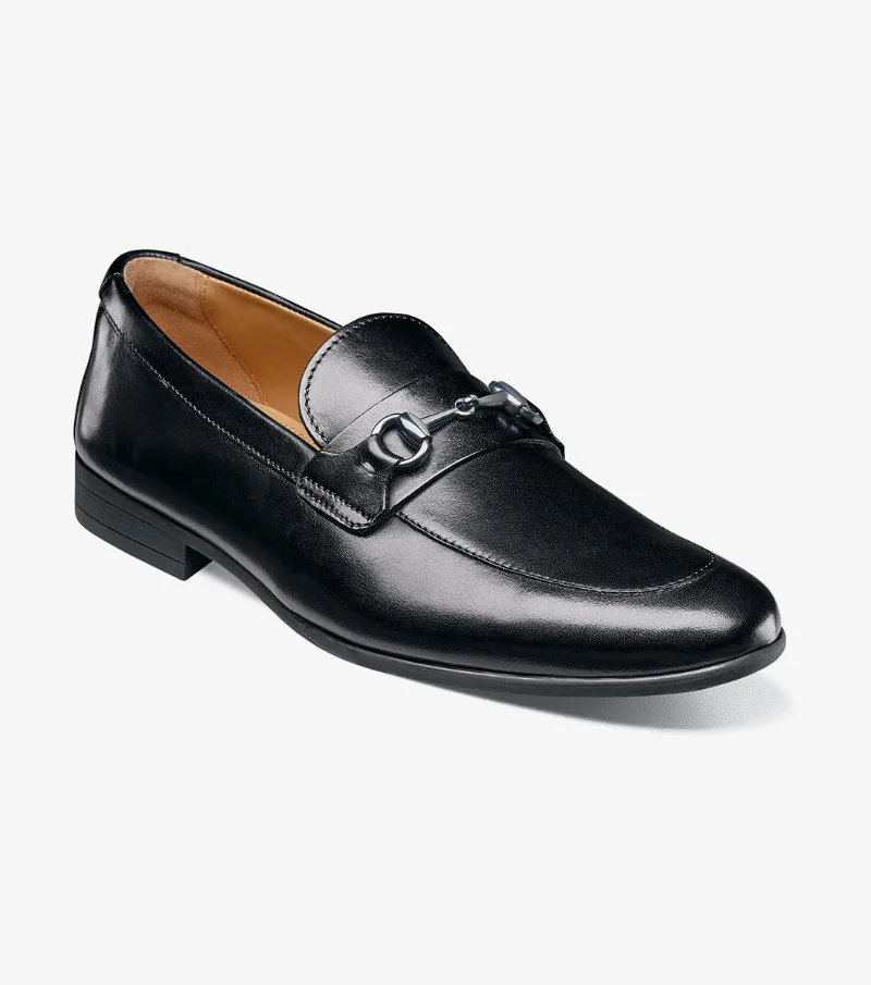 Florsheim Shoes Modena Moc Toe Bit Loafer Black Size 10.5