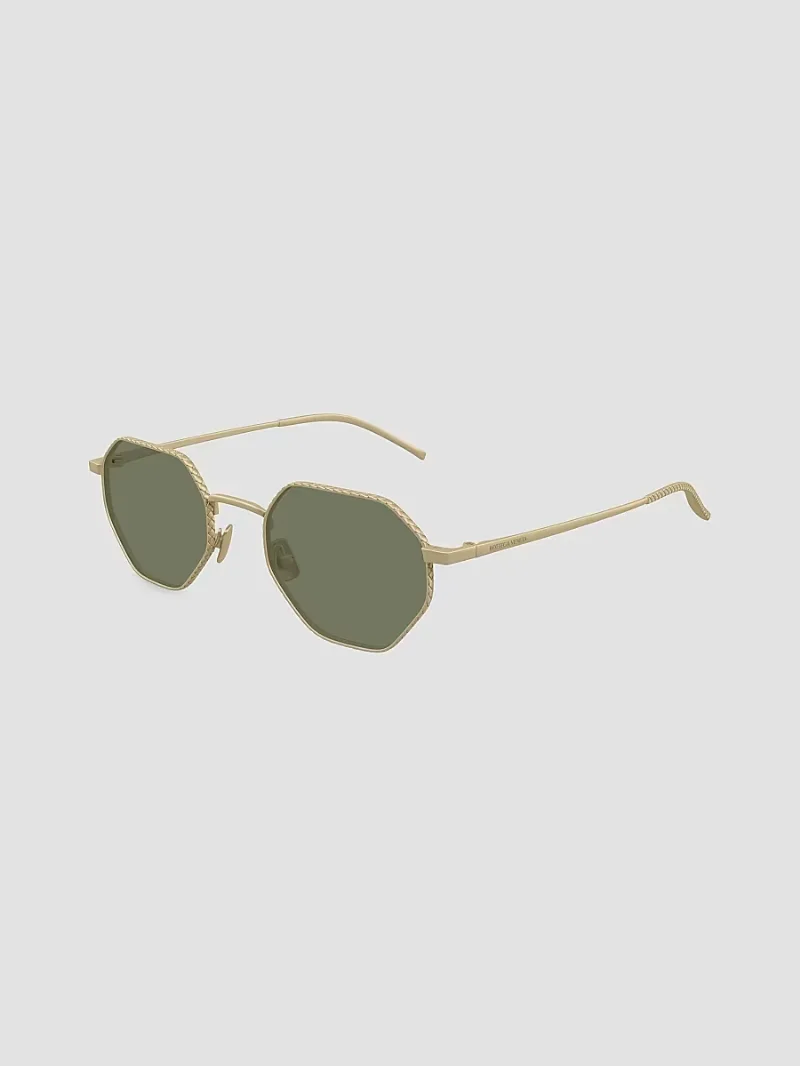 Bottega Veneta Men's 51MM Geometric Sunglasses - Bronze Green