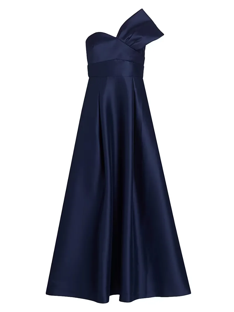 SACHIN BABI Women's Stephie Mikado Strapless Gown - Night Sky - Size 0