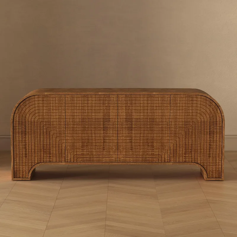 Ashley Manhattan Comfort Tressa Sideboard, Walnut